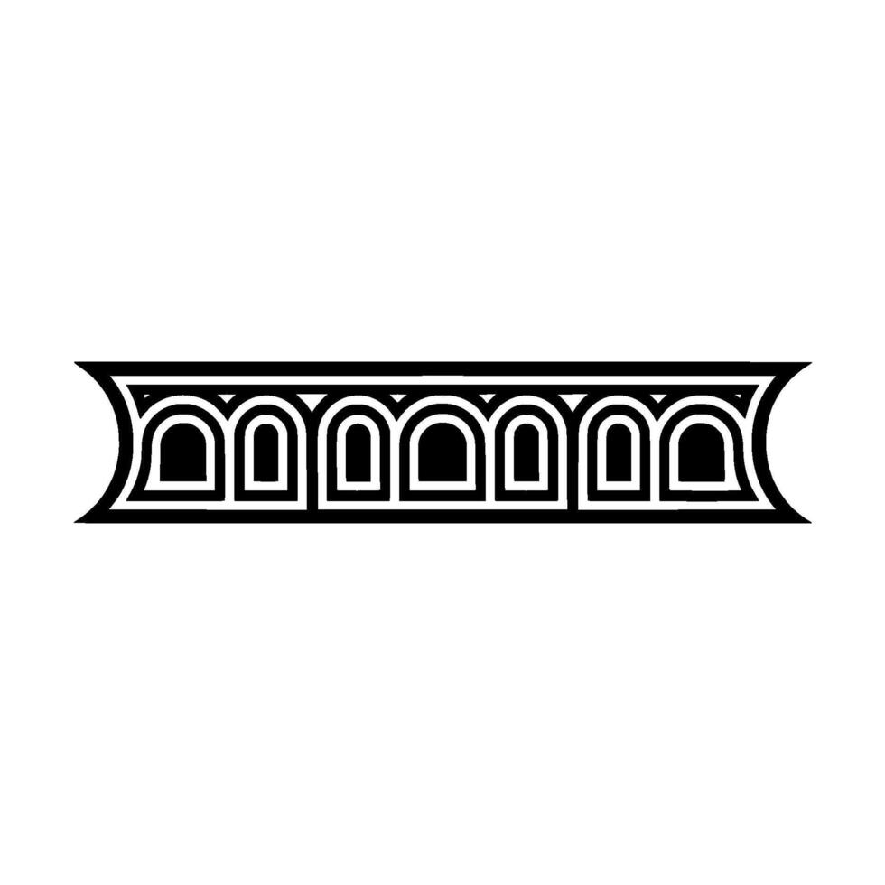 Art Deco Band, Geometric Ornament, Vintage vector