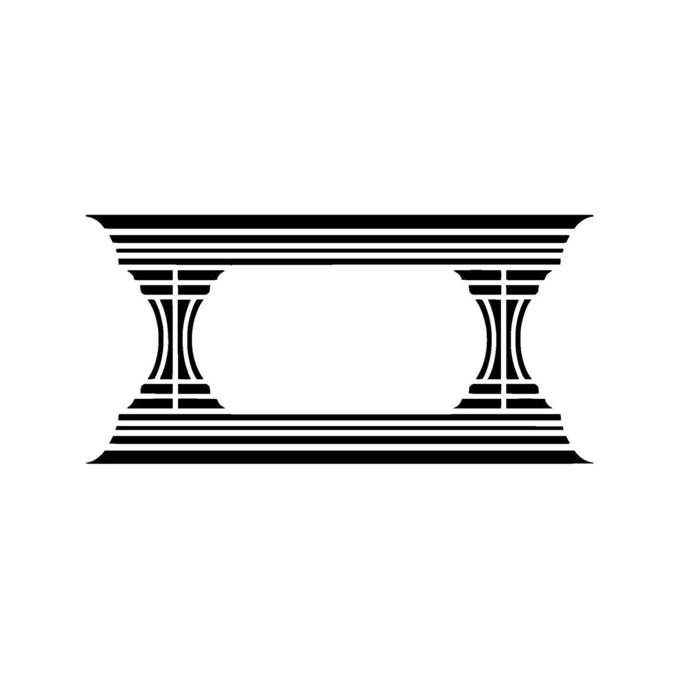Geometric Archway, Minimalist , Elegant Silhouette, Minimalism vector