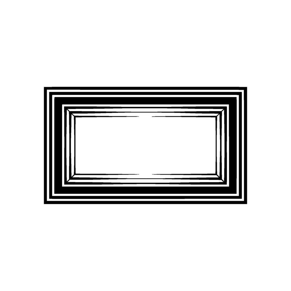 Geometric Frame, Minimalist , Negative Space, Abstract Pattern, Modern Composition vector
