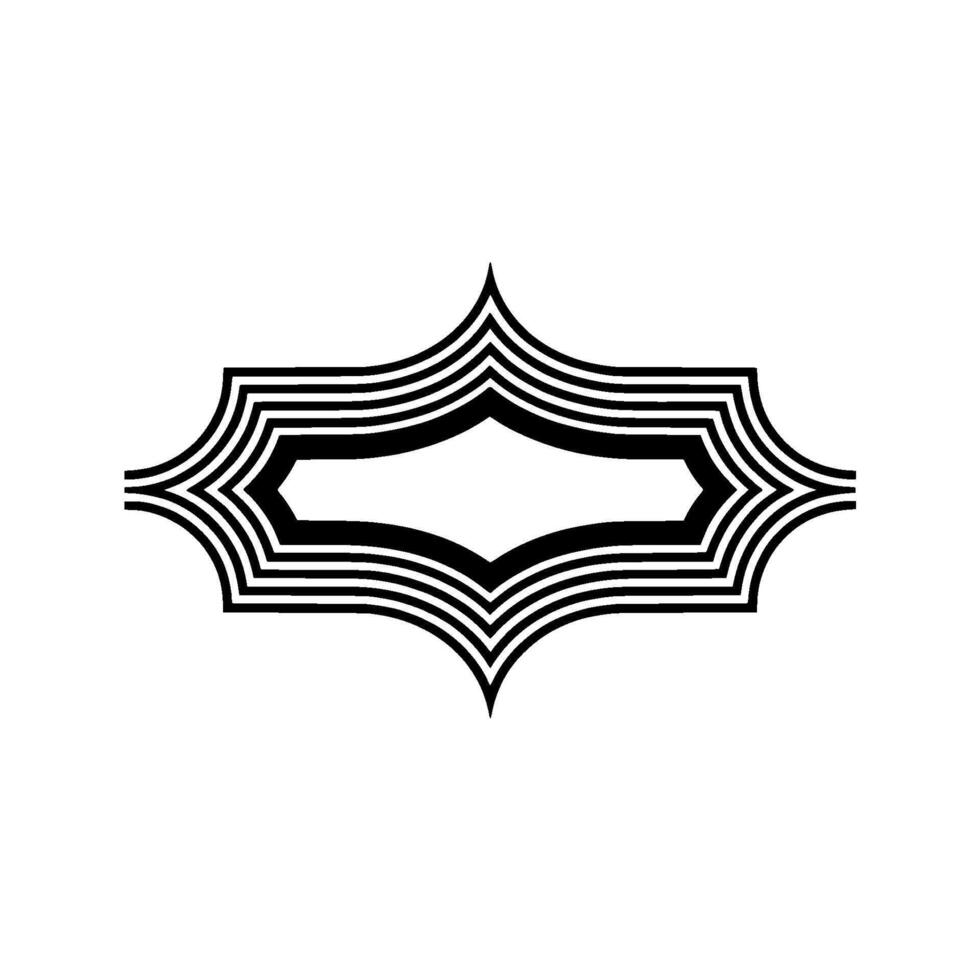 Geometric Echo, Layered Lines, Minimalist vector