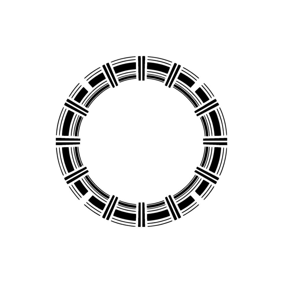 Geometric Radial Pattern, Minimalist, Circle vector
