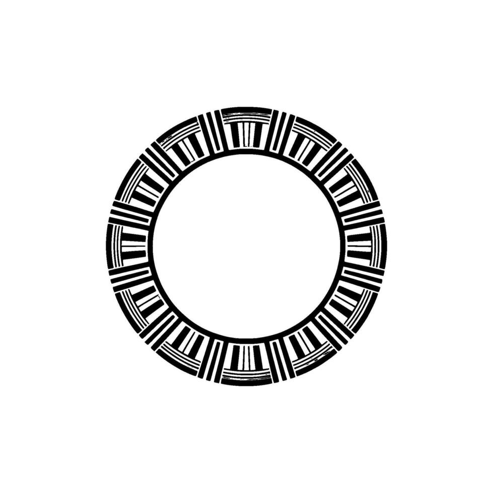 Geometric Circle Frame, Art Deco Style, Minimalist, Modern vector