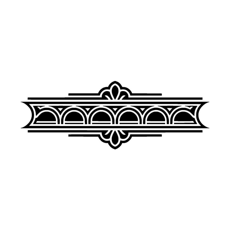 Elegant Vintage Decorative Border, Classic Element, Ornament vector
