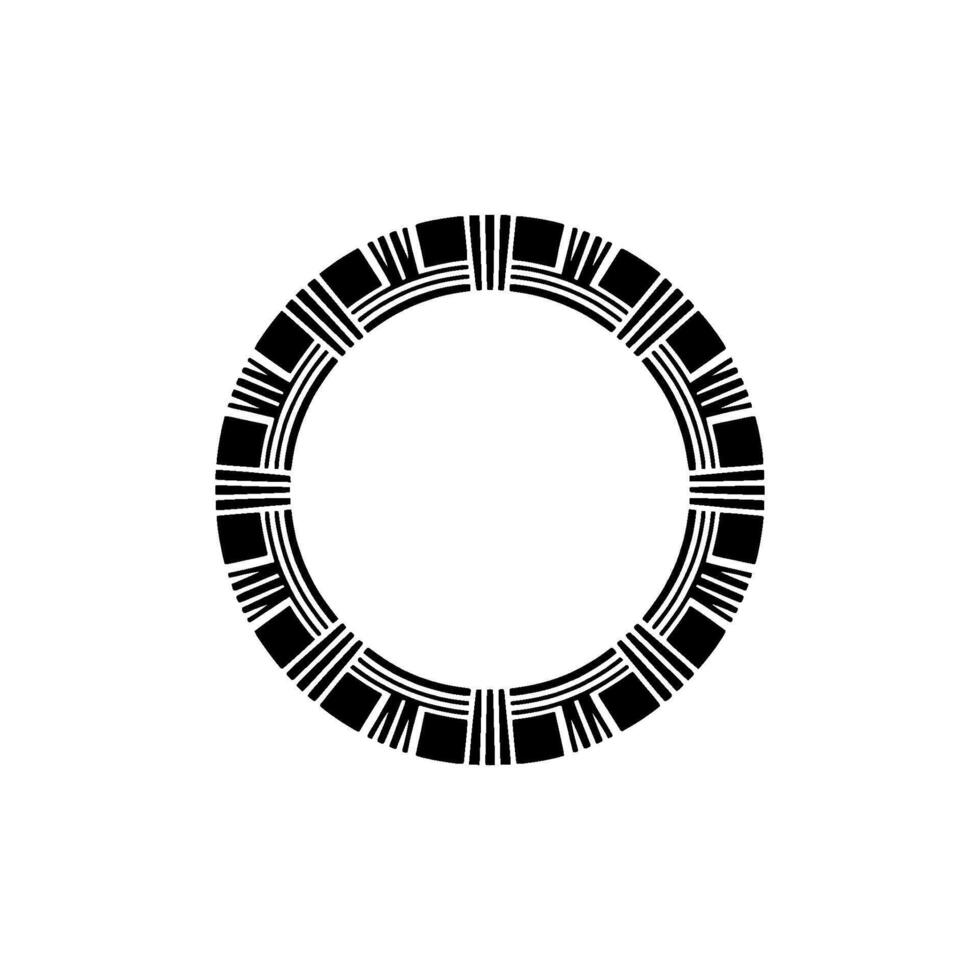 Geometric Circle Frame, Minimalist , Modern Emblem - Pattern vector