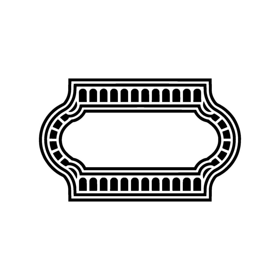 Elegant Ornament Frame, Minimalist vector