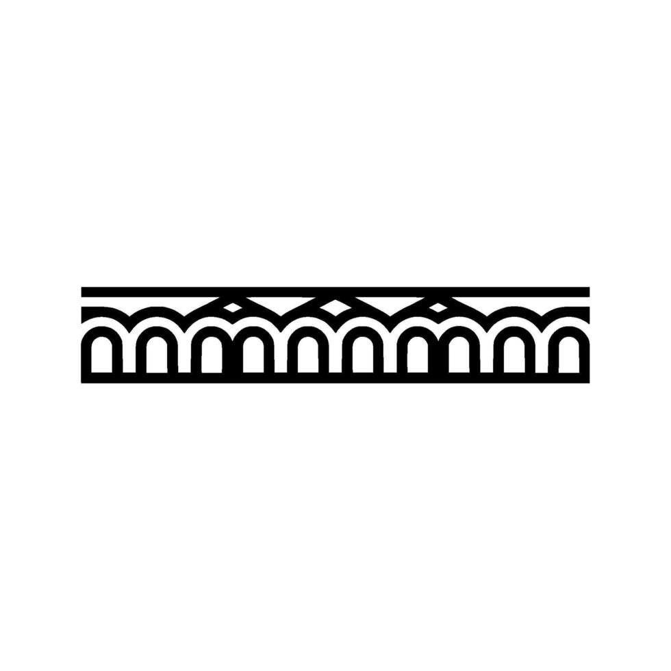 Art Deco Border, Geometric Ornament, Vintage Style, Pattern vector