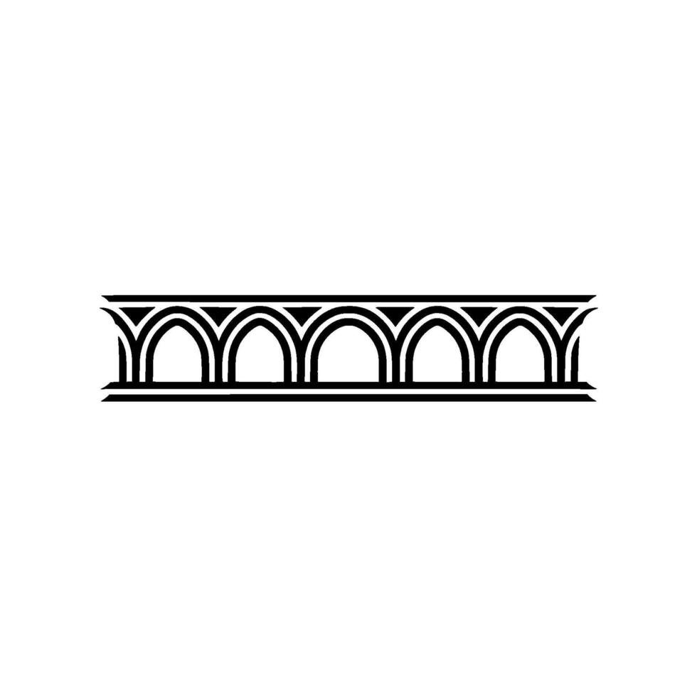 Elegant Arch Motif, Minimalist , Decorative Border vector