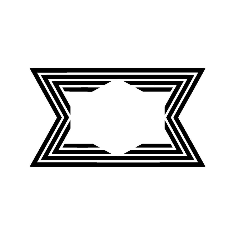 Geometric Sigma Minimalist Abstract vector