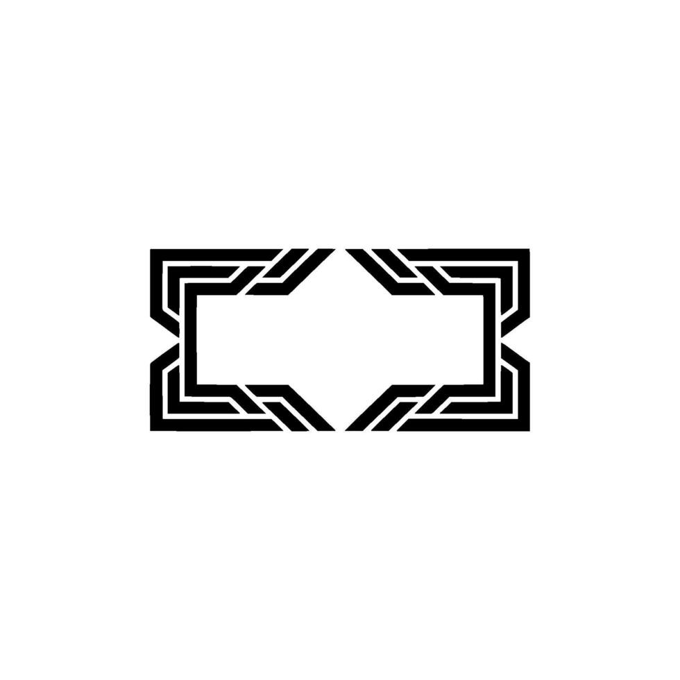 Geometric Frame, Modern , Minimalist Outline vector