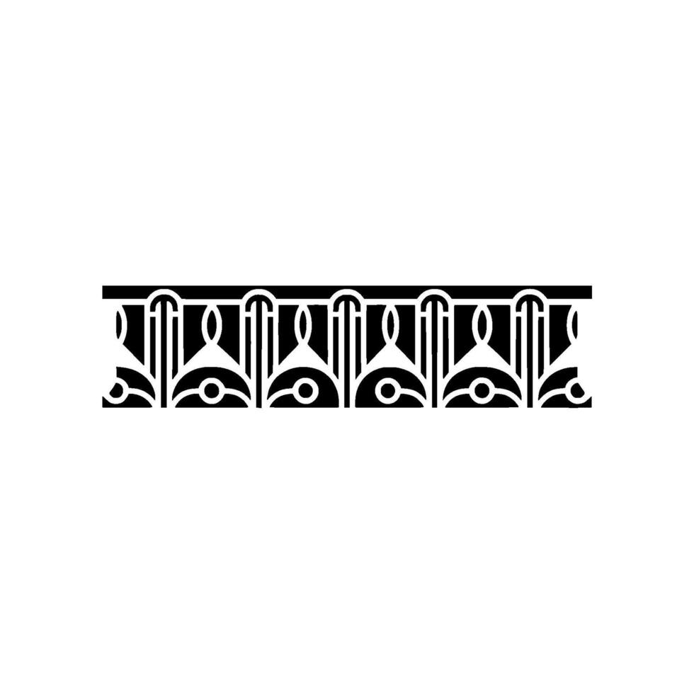 Art Deco Border, Geometric Ornament, Stylized, Retro vector