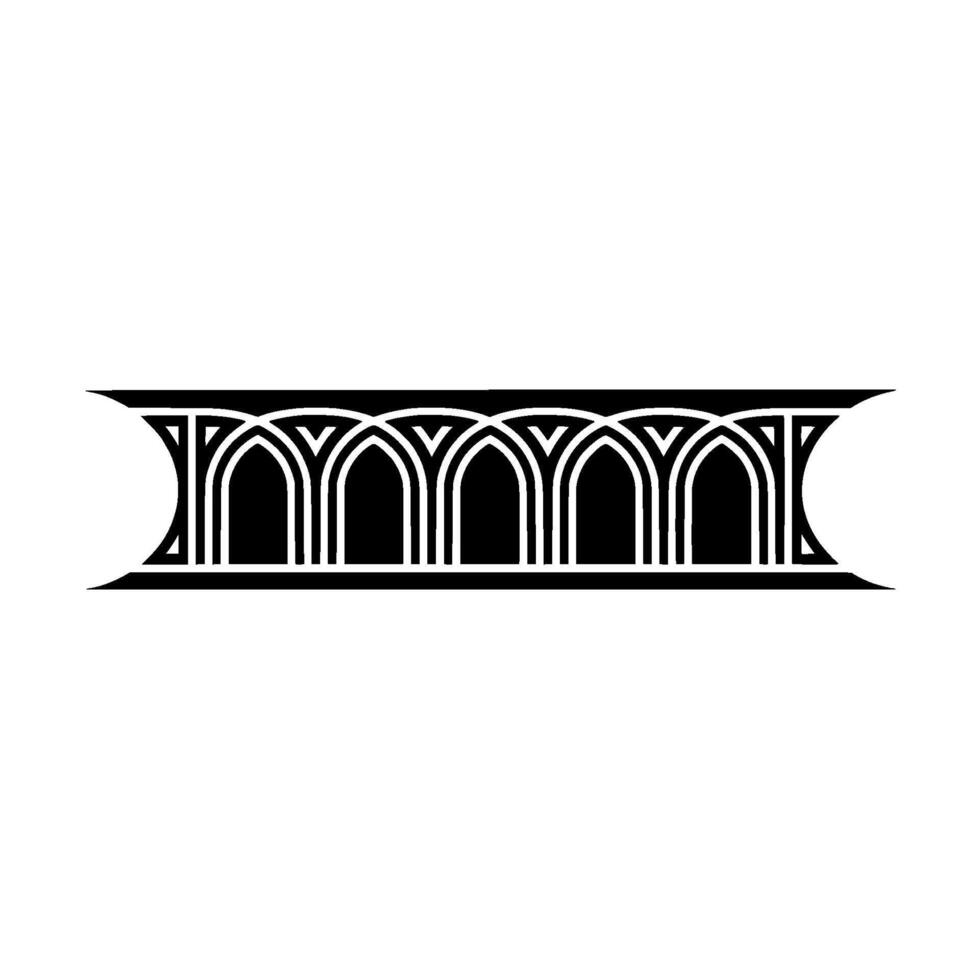 Art Deco Archway, Geometric Ornamentation, Minimalist - Vintage vector