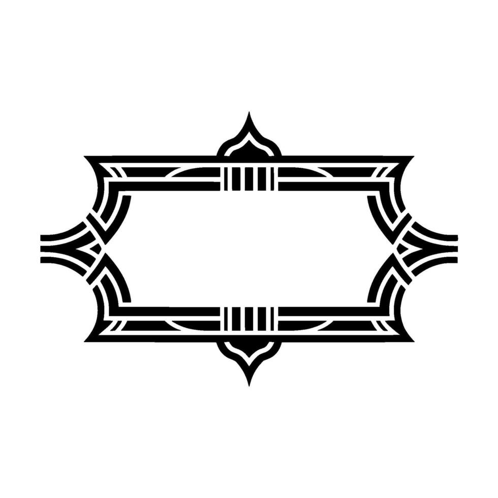 Art Deco Frame, Geometric Ornament, Vintage - Pattern vector