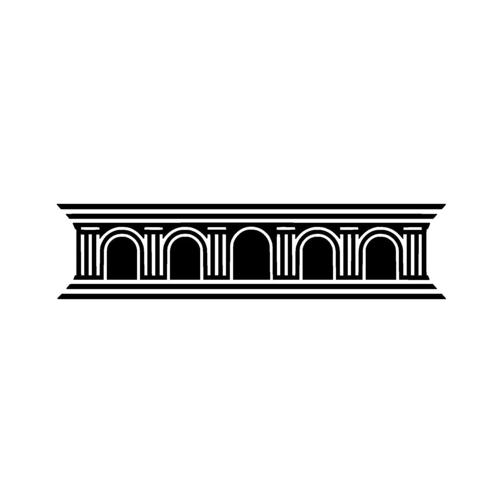 Geometric Deco Column, Minimalist vector