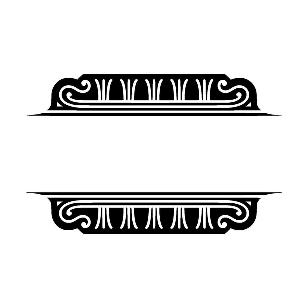 Art Deco Decorative Border Elements, Vintage Style vector