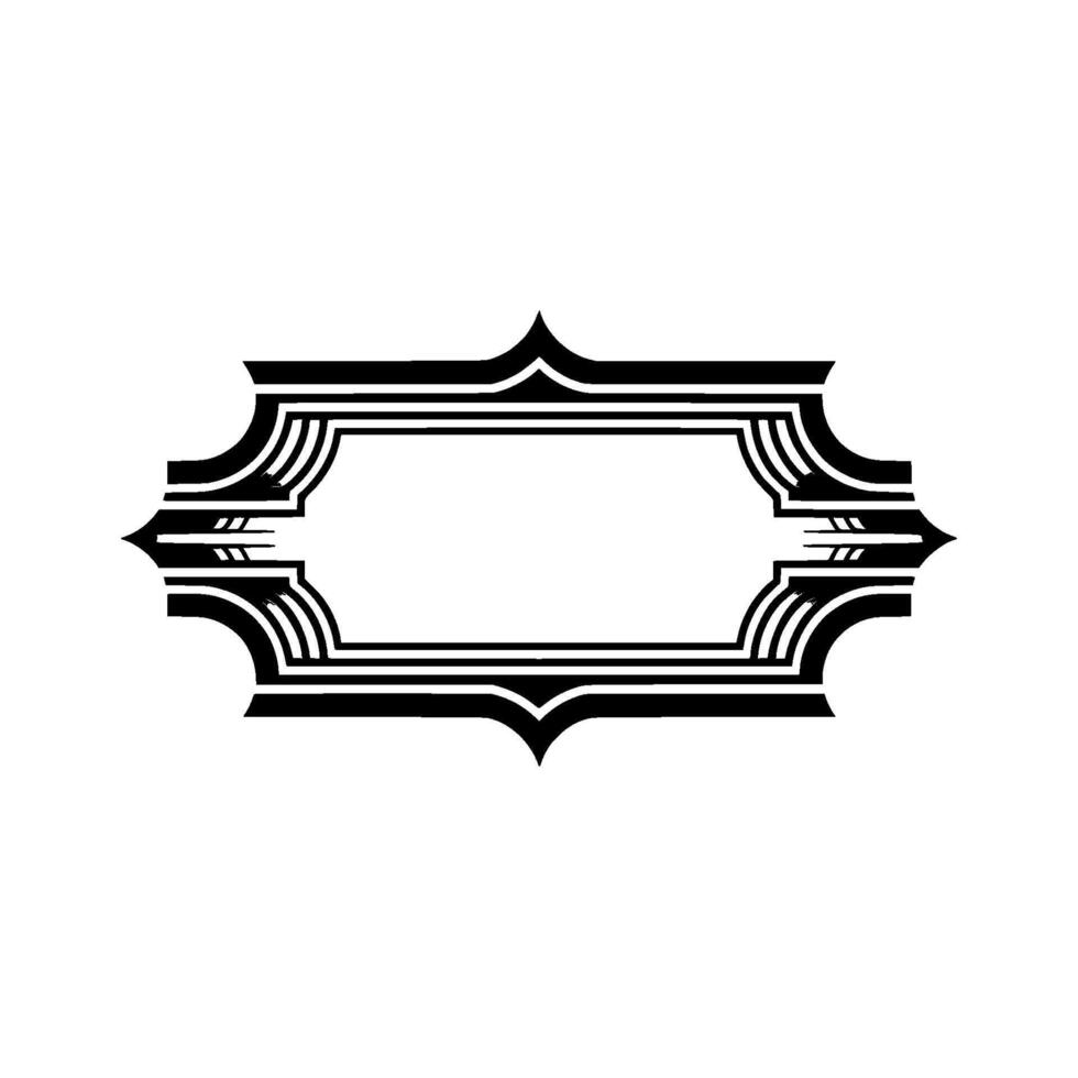 Art Deco Frame, Elegant Border, Vintage , Minimalist Style, Layout vector