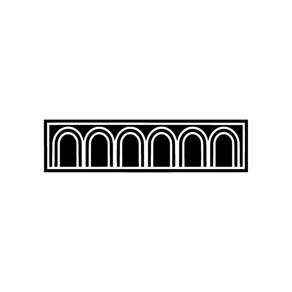 Geometric Archway, Minimalist , Modern Emblem - Linear vector