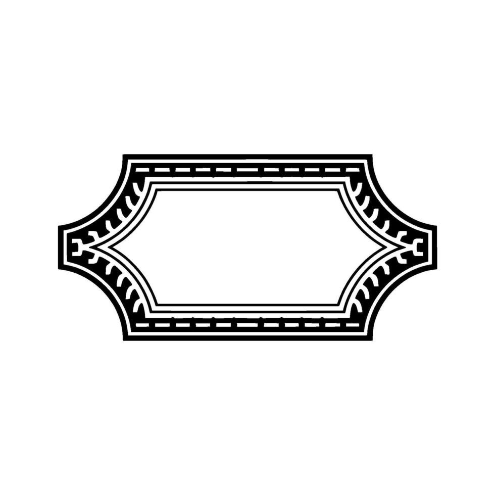 Art Deco Frame, Elegant Border, Vintage , Minimalist Illustration, Ornamentation vector