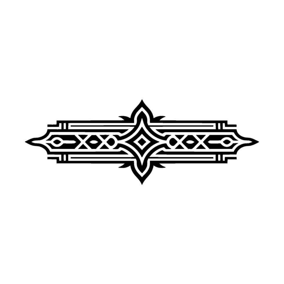 Art Deco Ornament, Geometric Divider, Elegant, Luxury vector