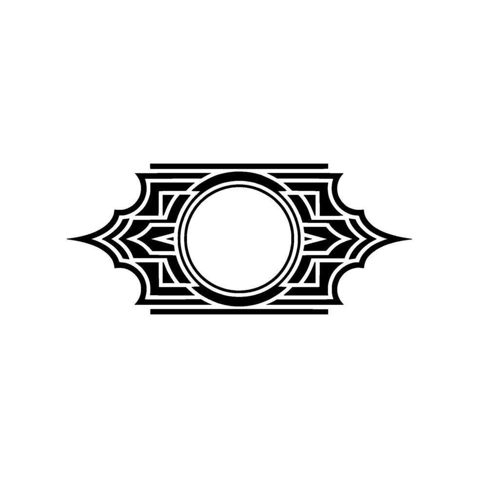 Art Deco Ornament, Geometric Frame, Vintage, Stylized vector