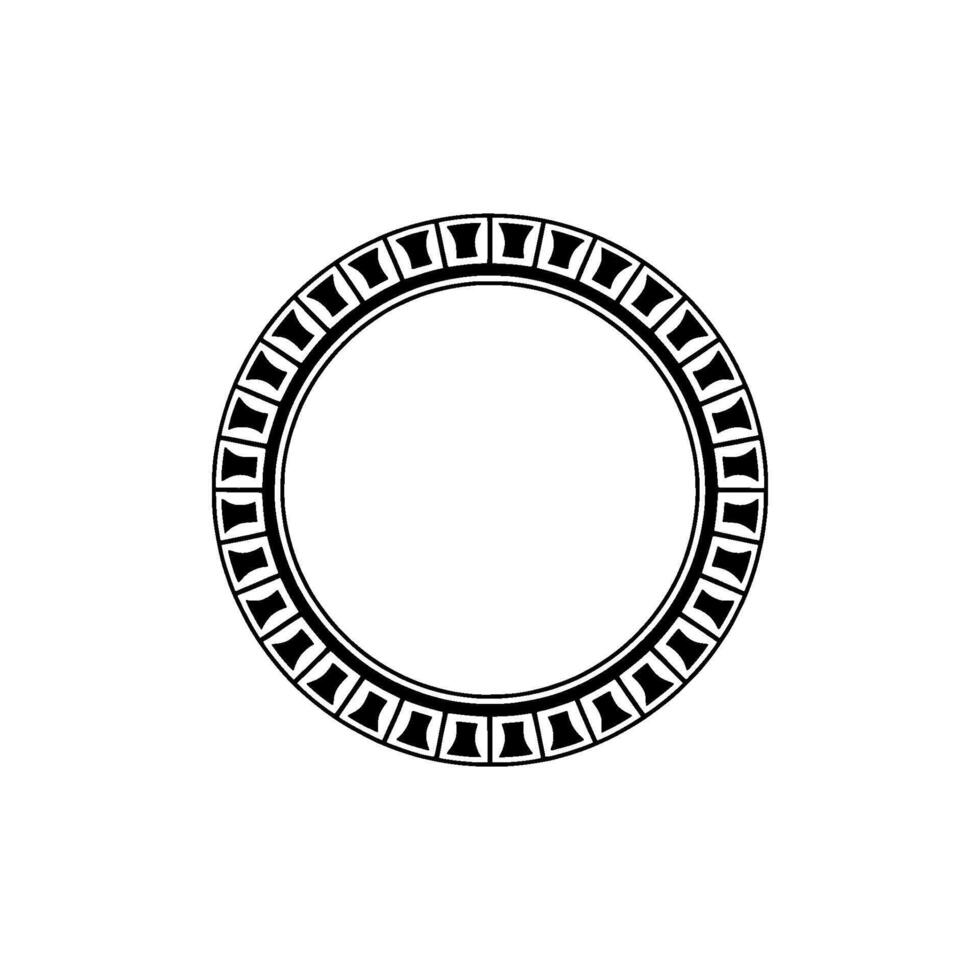 Geometric Circle Border, Minimalist , Circular Motif vector