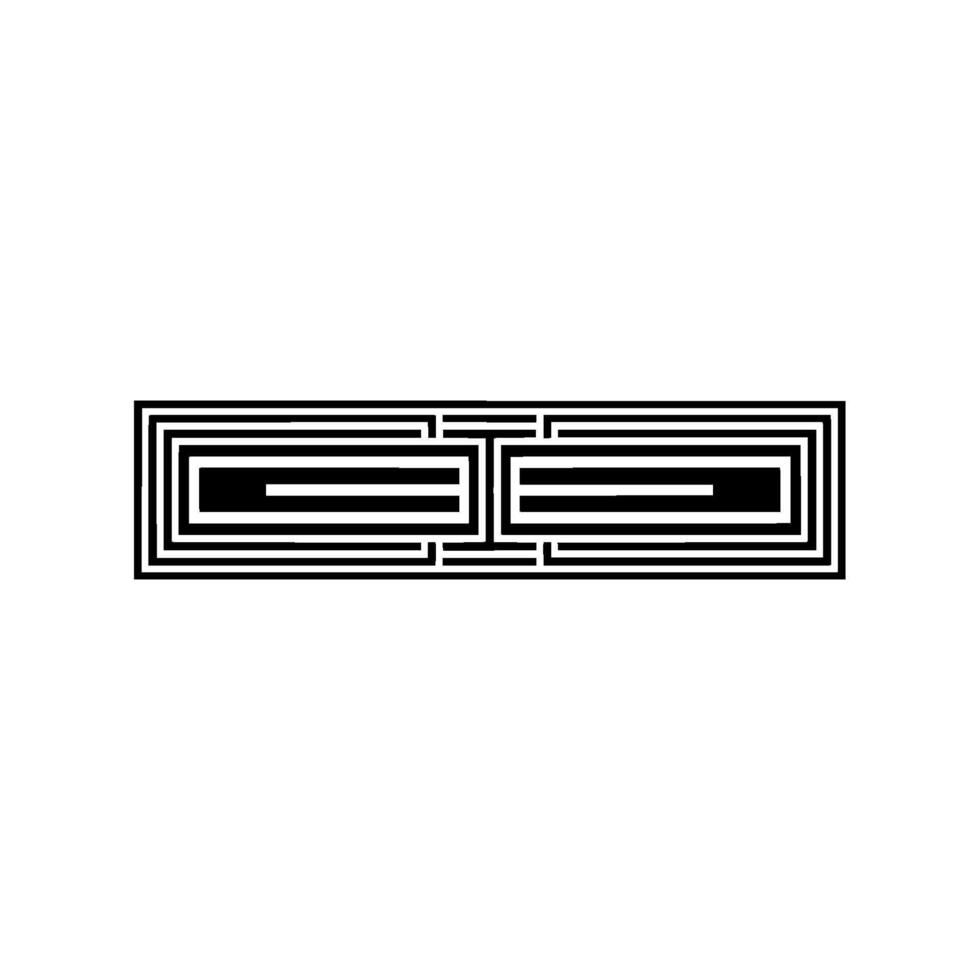 Geometric Maze, Minimalist , Abstract Symbol vector