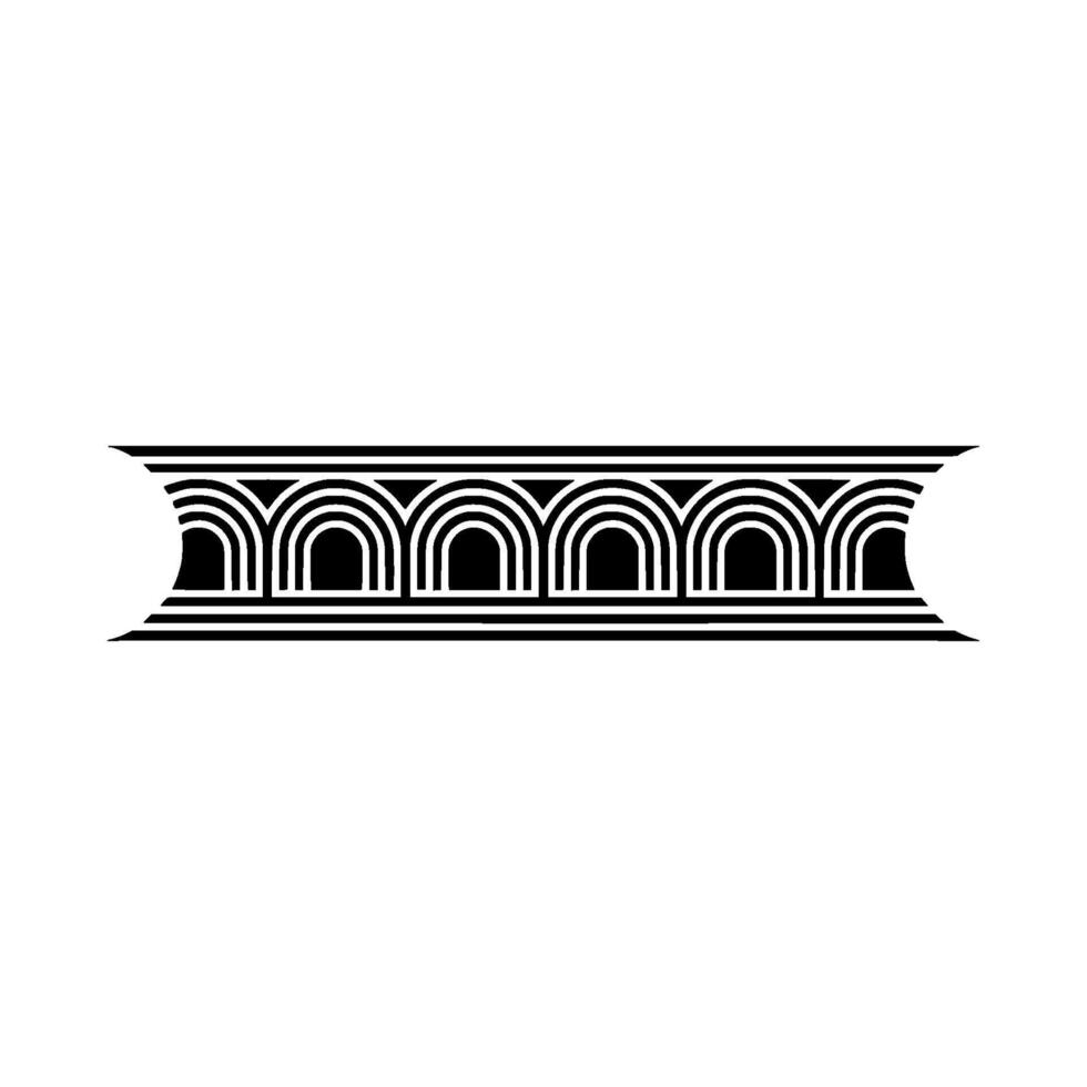 Geometric Archway Border, Art Deco Style, Arch vector