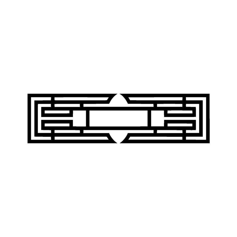 Geometric Lattice Emblem, Minimalist , Modern Abstract vector