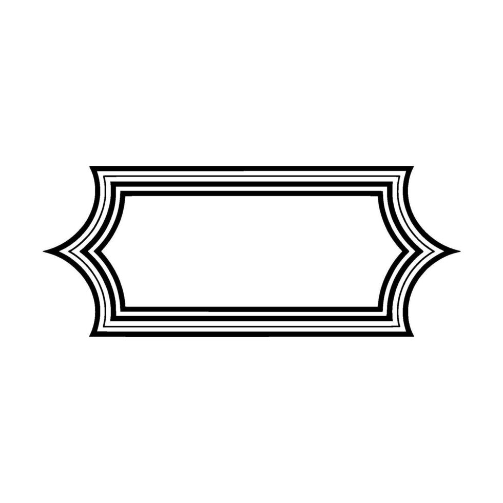 Elegant Deco Border, Minimalist , Vintage Aesthetic - Geometric vector