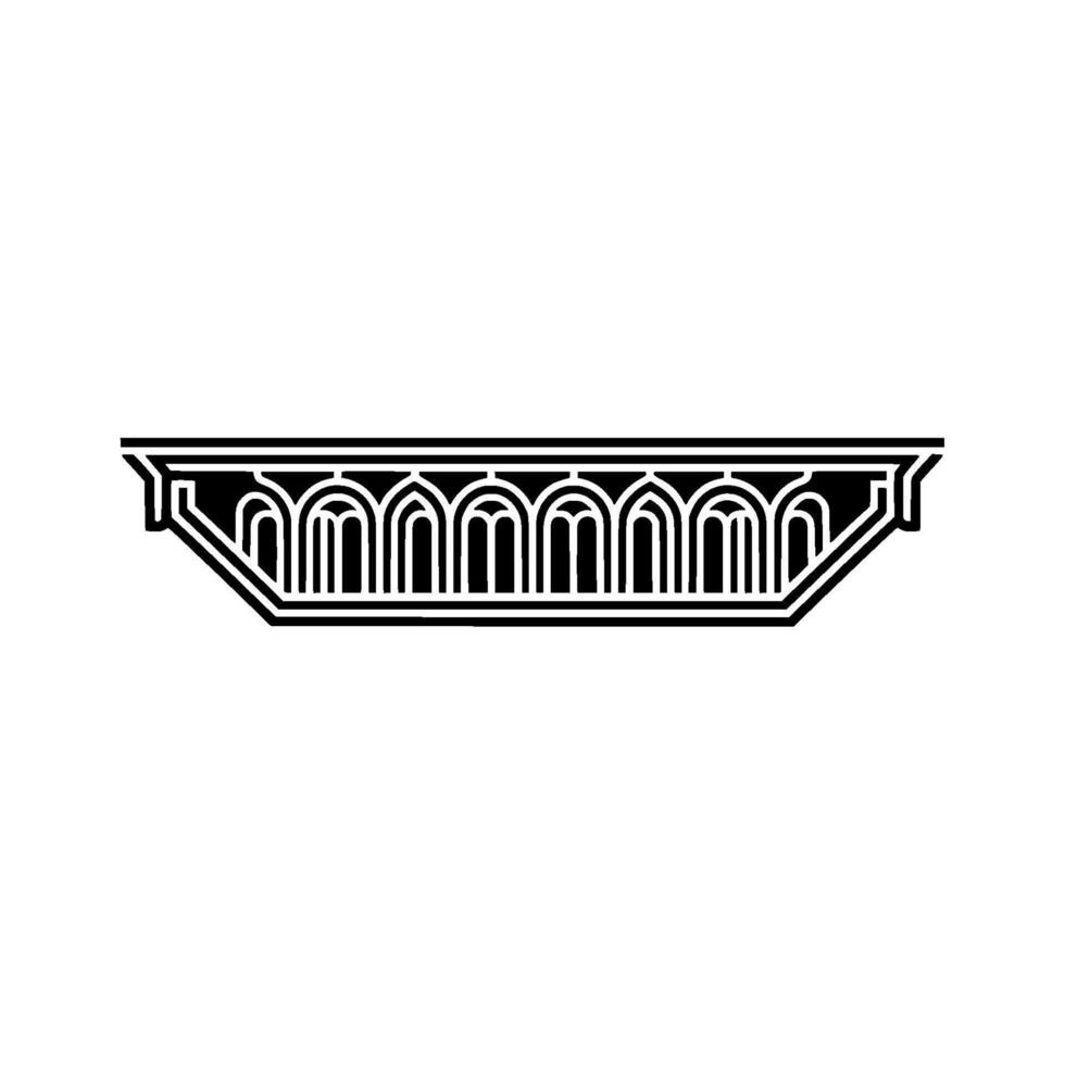 Art Deco Ornament, Geometric Detail, Elegant Border vector