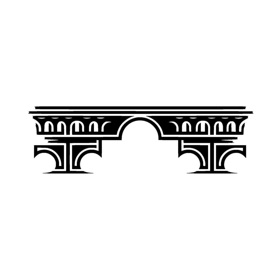 Geometric Archway, Minimalist , Elegant Ornamentation vector