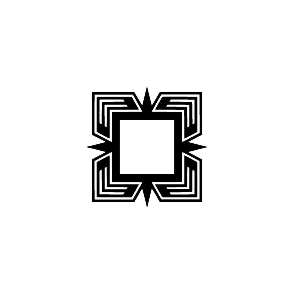 Geometric Deco Emblem, Minimalist , Abstract vector