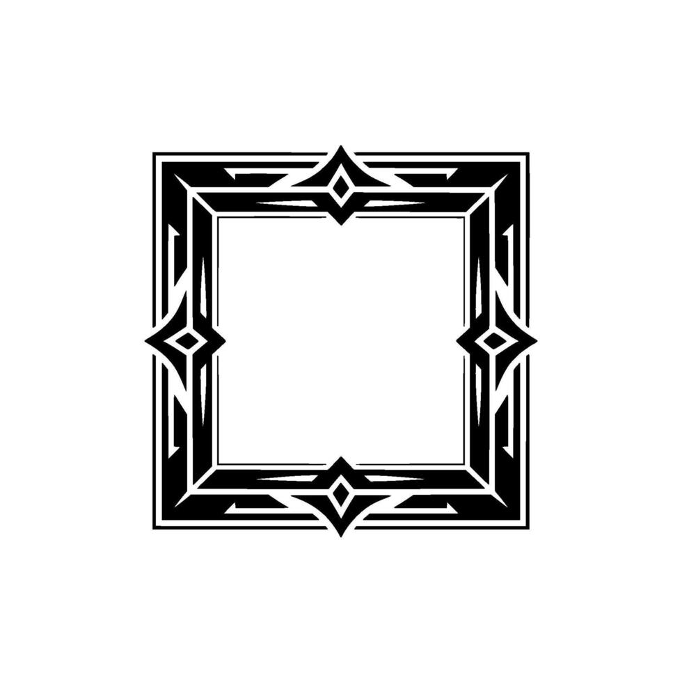 Geometric Deco Frame, Minimalist , Elegant Border, alternate version 67 vector