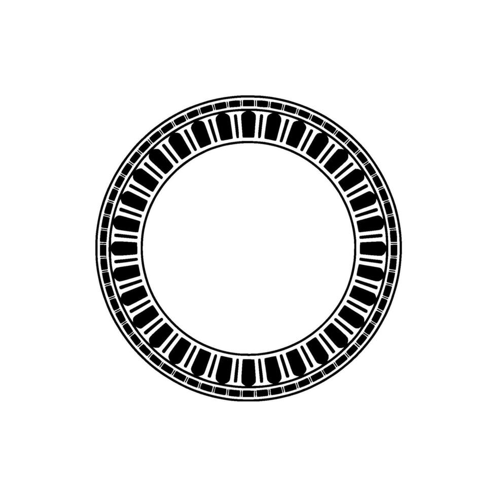 Minimalist Circular Emblem, Geometric , Modern, Composition vector