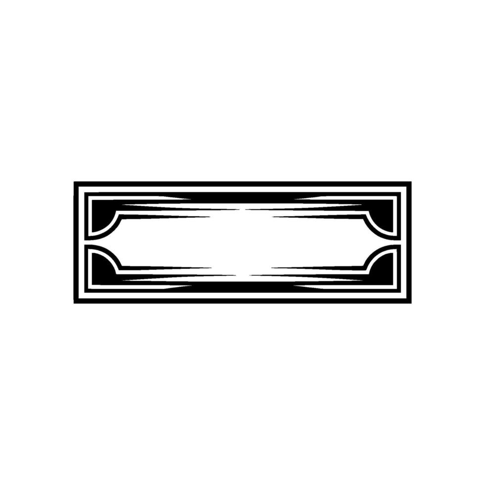 Art Deco Frame, Elegant Border, Vintage , Minimalist Layout, Retro vector