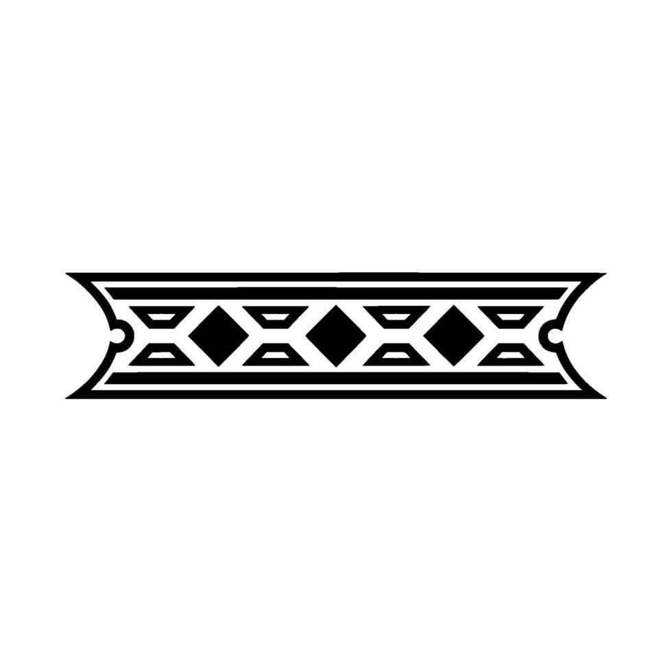 Geometric Tribal Border, Minimalist - Symmetry vector