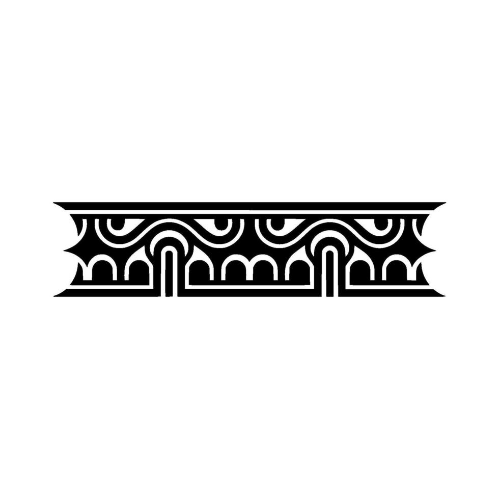 Art Deco Border, Streamlined , Elegant Ornamentation vector