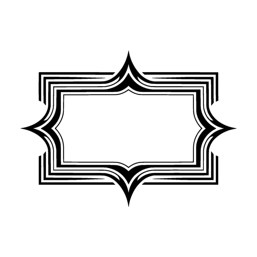 Elegant Deco Frame, Minimalist , Blank Space, Geometric vector
