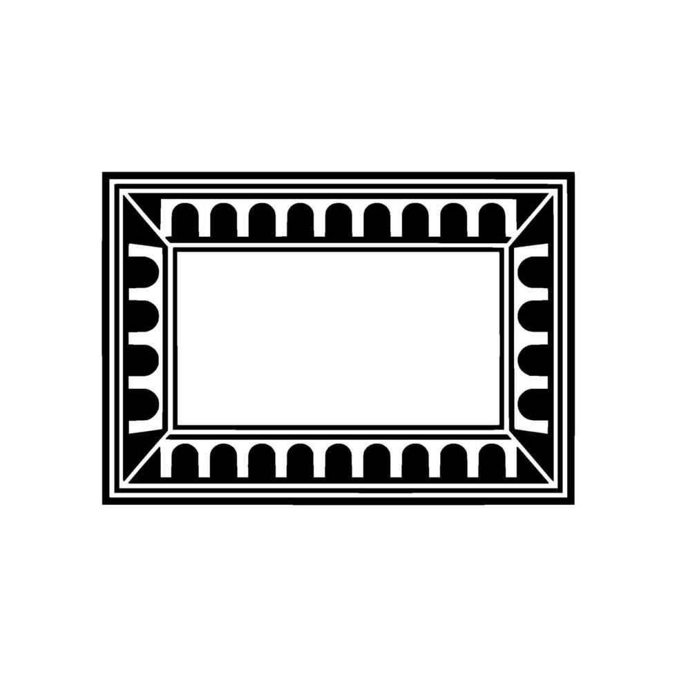 Minimalist Frame, Geometric , Blank Canvas vector
