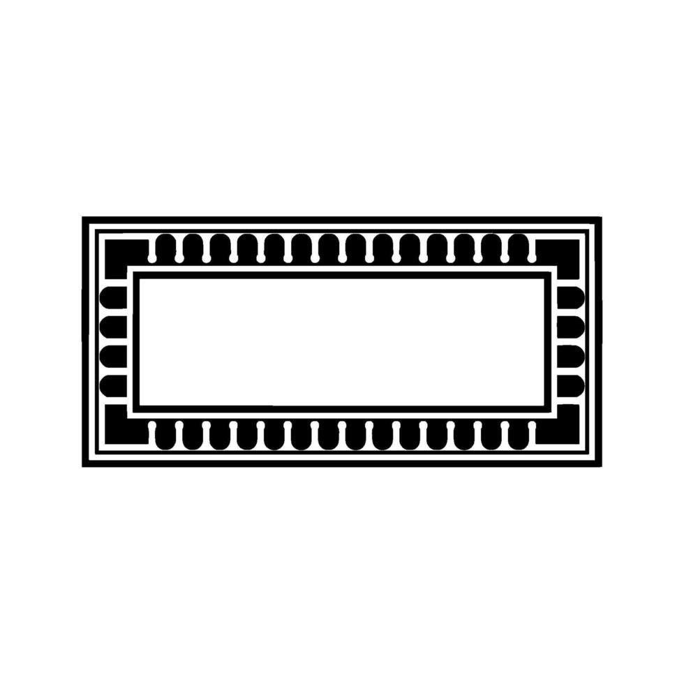 Geometric Frame, Minimalist , Blank Canvas, Rectangle vector