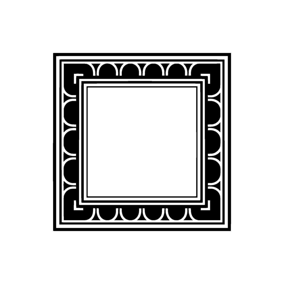 Geometric Frame, Minimalist , Vintage Aesthetic vector