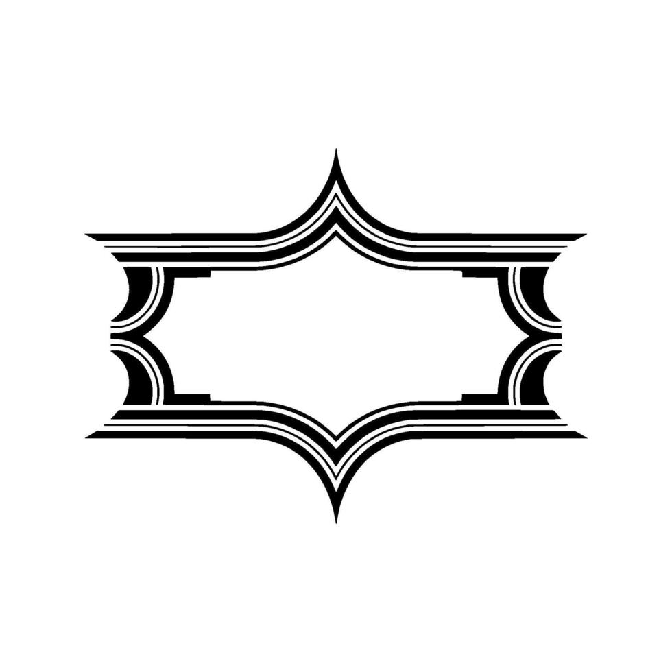 Art Deco Frame, Elegant Border, Vintage , Minimalist, Linear vector