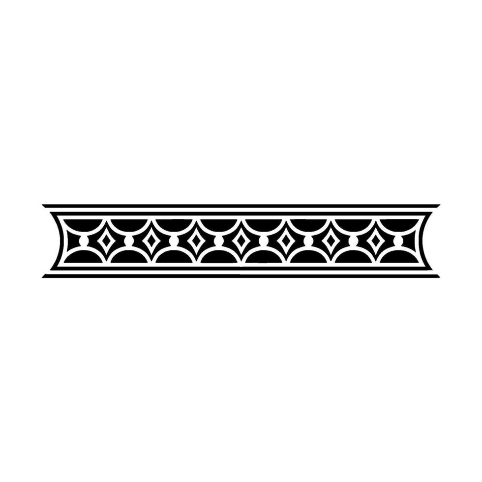 Intricate Art Deco Border, Elegant Element vector
