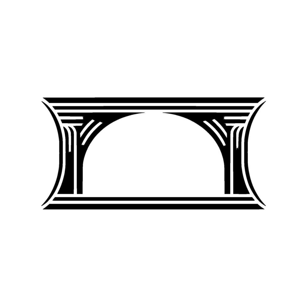 Abstract Archway, Minimalist , Geometric Portal vector