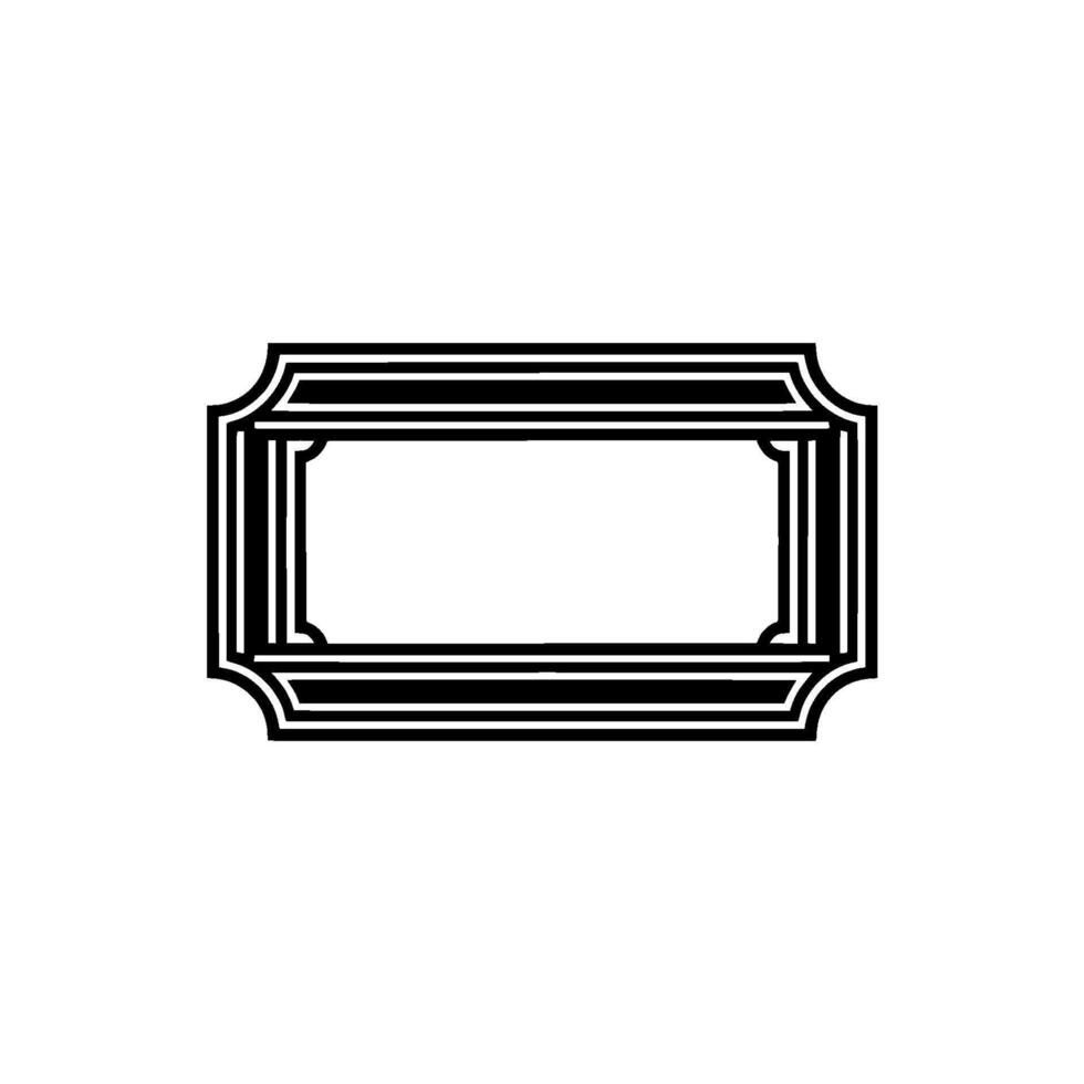 Minimalist Frame, Elegant Outline, Blank Canvas vector