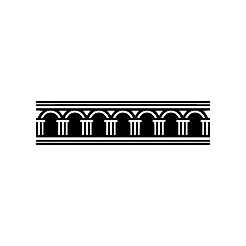 Geometric Arch Border, Art Deco Style - Vintage vector
