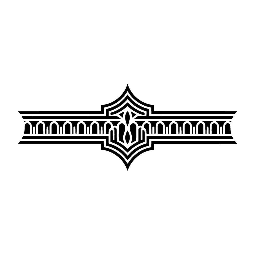 Art Deco Ornament, Geometric Border, Vintage Elegance, Elegant vector