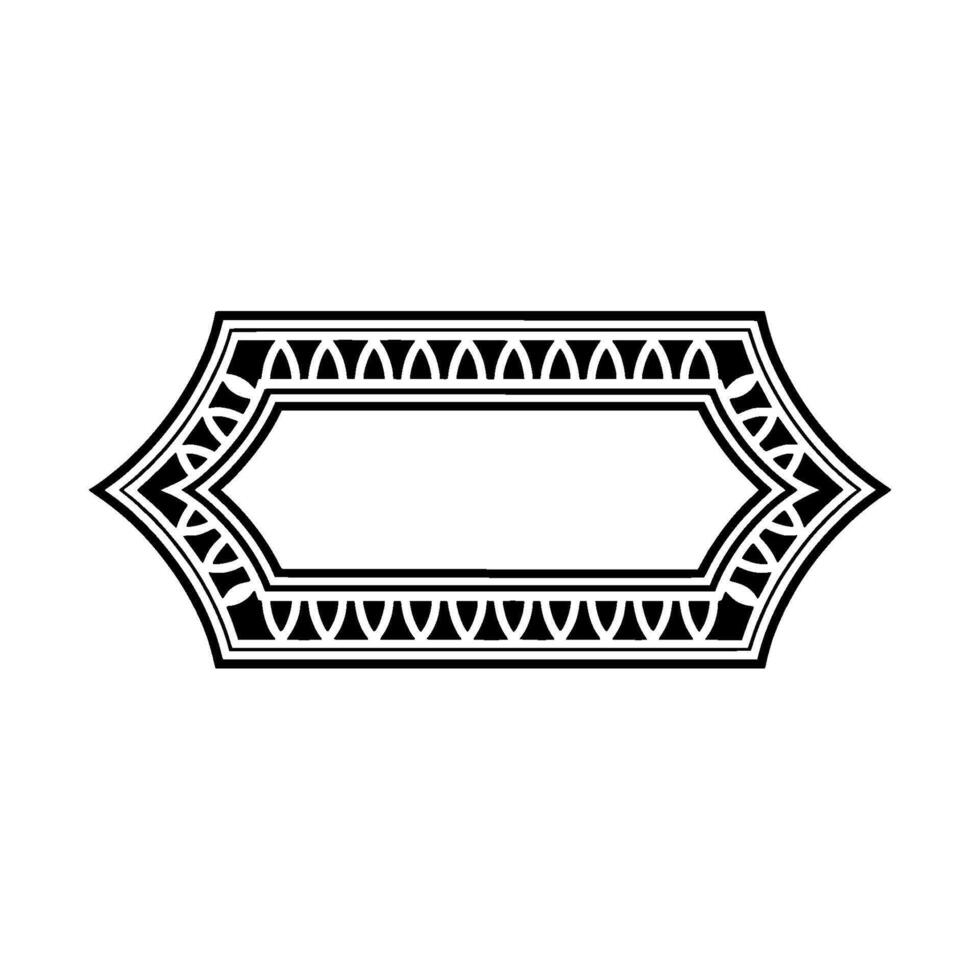 Geometric Deco Border, Elegant , Vintage Motif, Frame vector