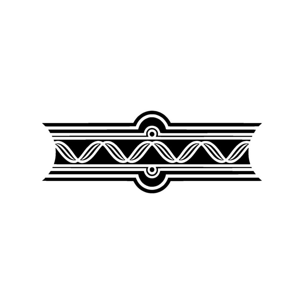 Art Deco Ornament Border, Geometric , Vintage Style, Linear vector