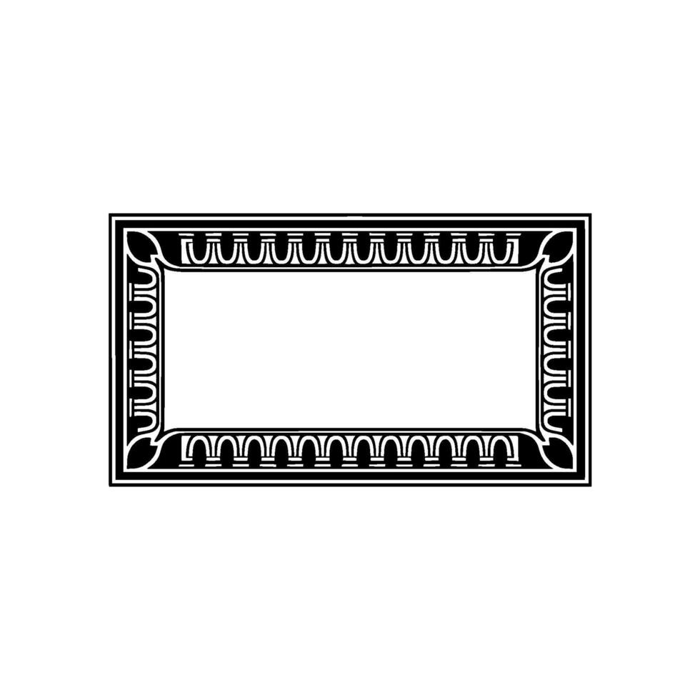 Elegant Deco Frame, Vintage Border, Minimalist vector