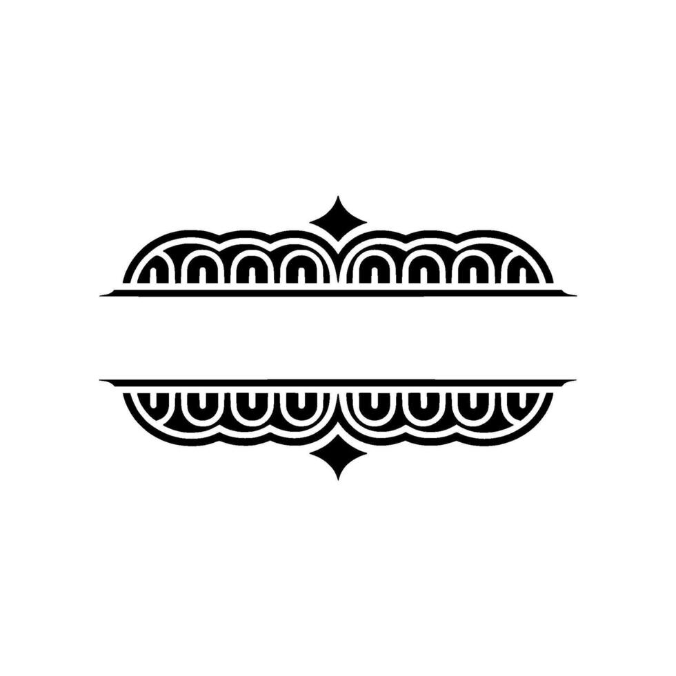Art Deco Divider, Elegant Border, Vintage vector